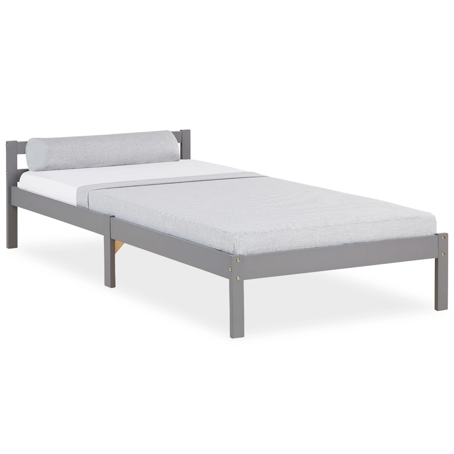 Homestyle4u Holzbett Jugendbett Kinderbett 90x200 Grau Bett Homestyle4u Holzbett Jugendbett Kinderbett 90x200 Grau Bett von Homestyle4u