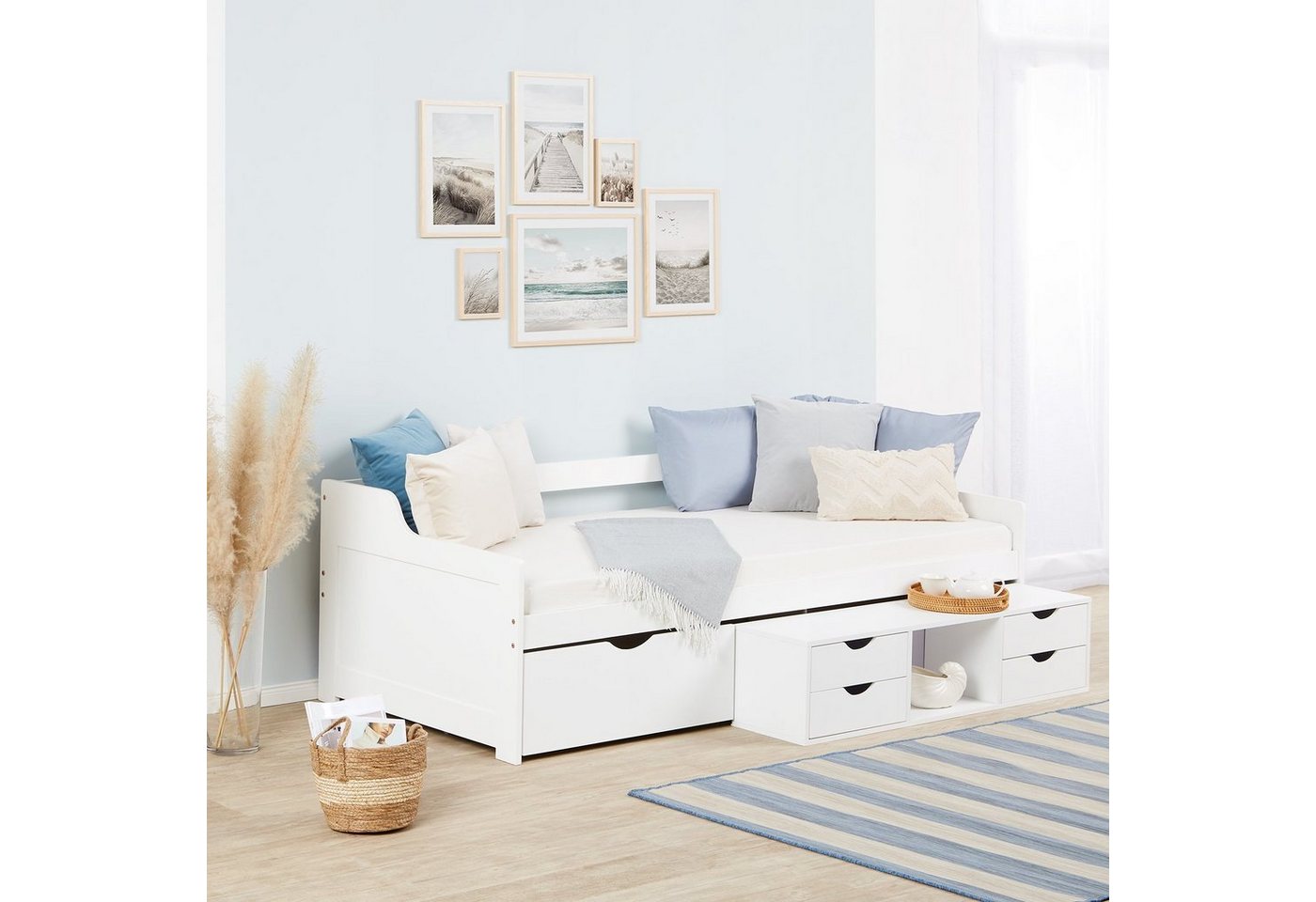 Homestyle4u Einzelbett Kojenbett Einzelbett Stauraumbett Kinderbett von Homestyle4u