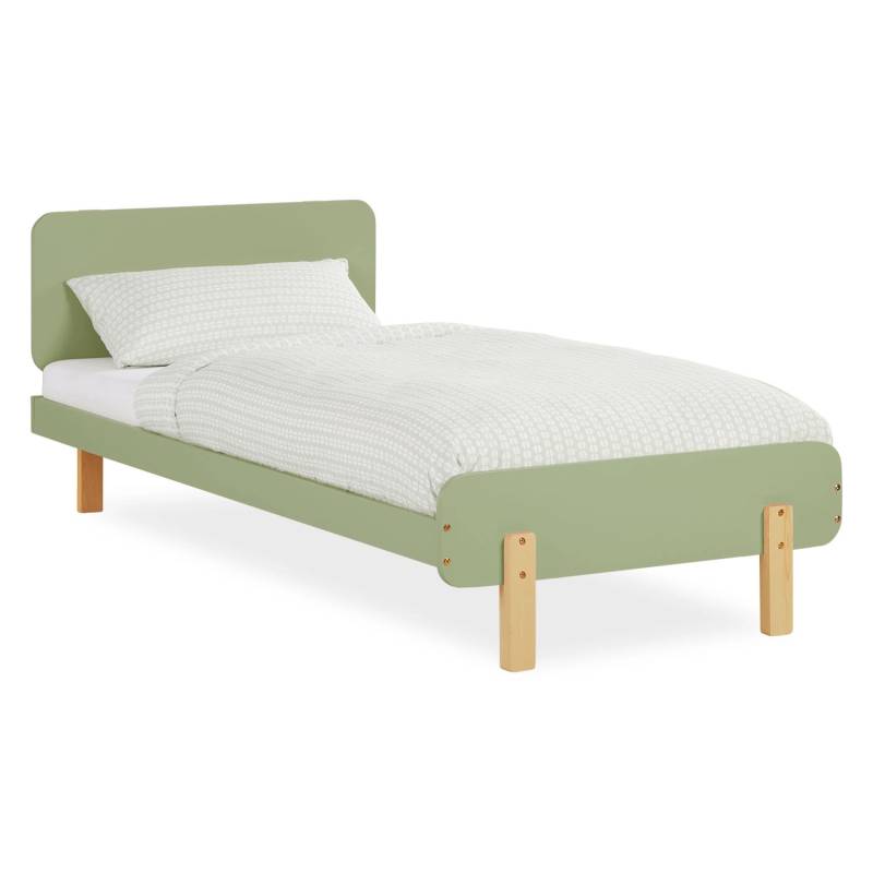Homestyle4u Kinderbett 90x200 mit Lattenrost in Grün 2608 von Homestyle4u