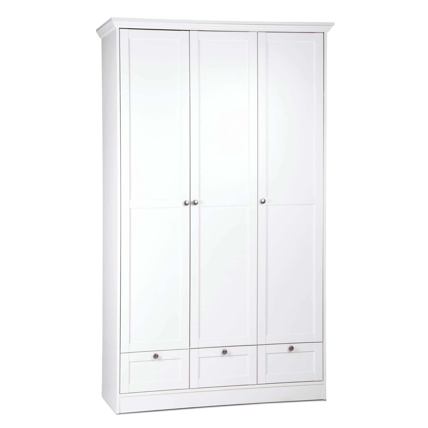 Homestyle4u Kleiderschrank Weiß Schlafzimmerschrank 120cm von Homestyle4u
