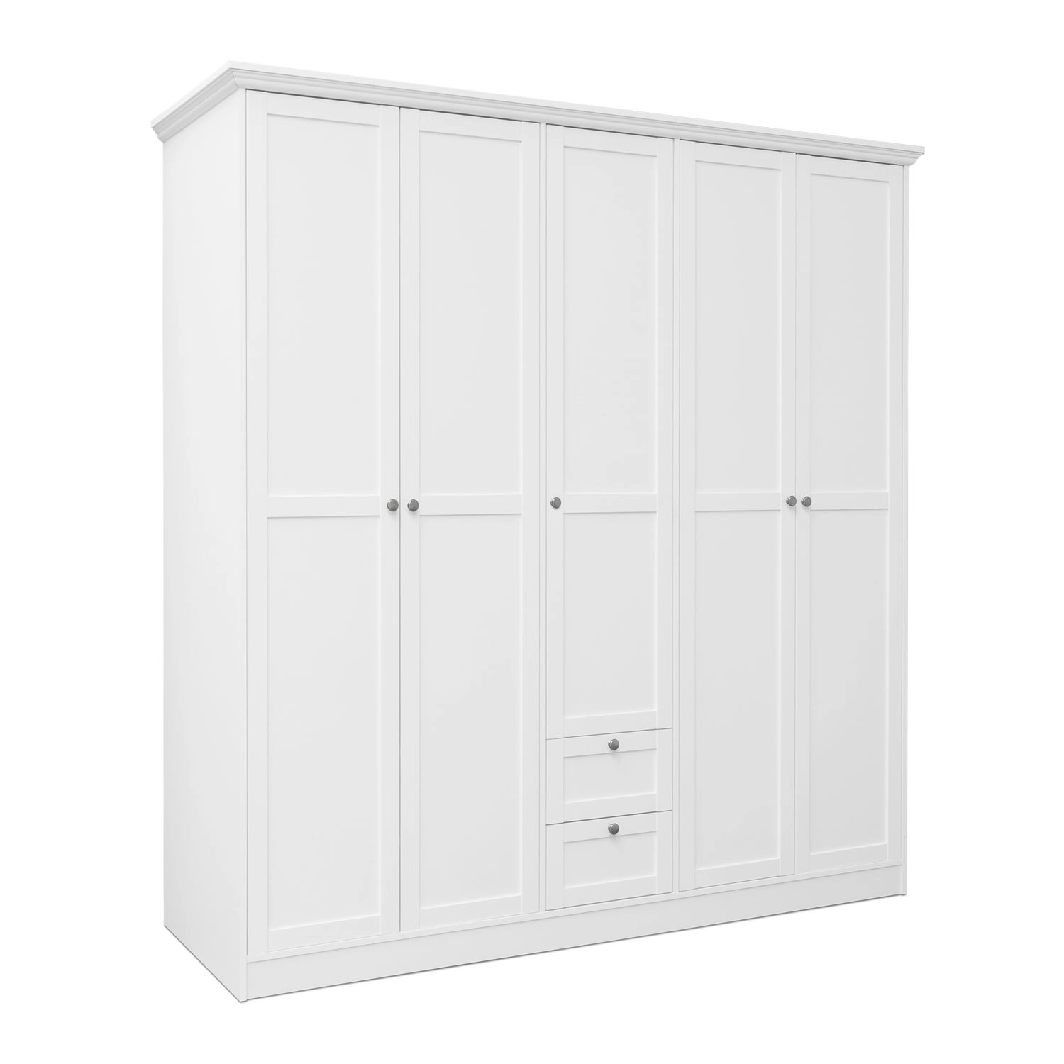Homestyle4u Kleiderschrank Weiß Schlafzimmerschrank 200cm von Homestyle4u