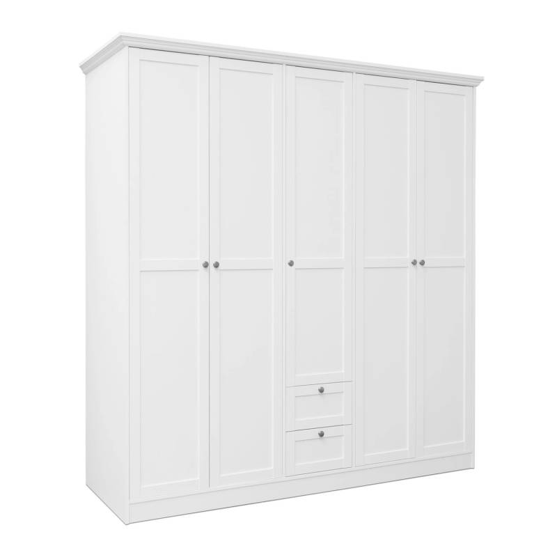 Homestyle4u Kleiderschrank Weiß Schlafzimmerschrank 200cm von Homestyle4u