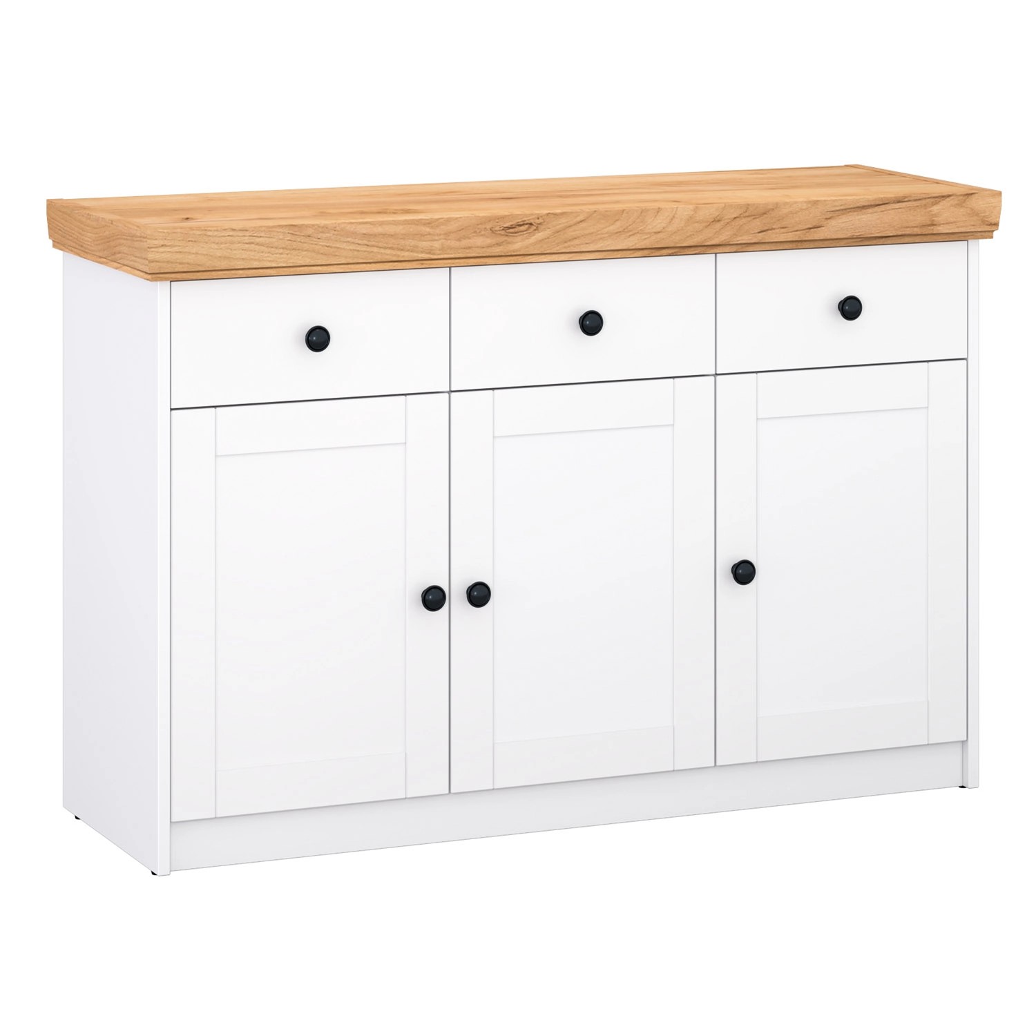 Homestyle4u Kommode Landhaus 122 cm Sideboard Holz 2227 von Homestyle4u
