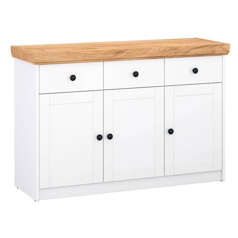 Homestyle4u Kommode Landhaus 122 cm Sideboard Holz 2227 von Homestyle4u