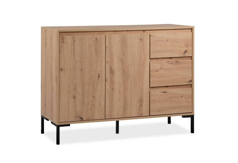 Homestyle4u Kommode Sideboard Schrank Holz Eiche Schubladen (kein Set) von Homestyle4u