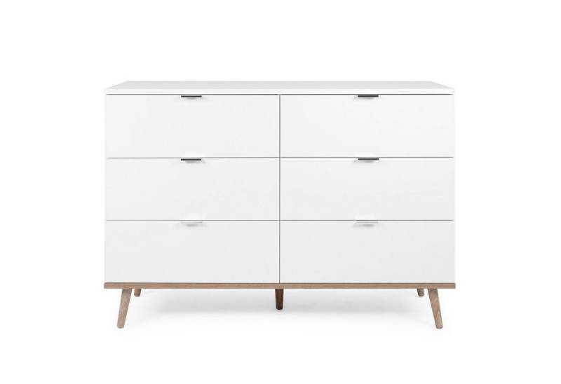 Homestyle4u Kommode Sideboard Weiß Holz Schlafzimmerschrank von Homestyle4u