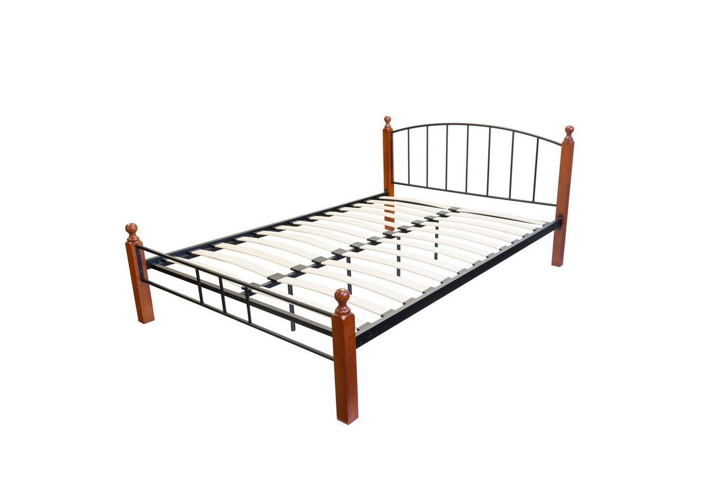 Homestyle4u Metallbett 140 160 x 200 Bettgestell Doppelbett Bettrahmen mit Kopfteil (Set, Bettgestell mit Lattenrost, Set, Bettgestell mit Lattenrost) von Homestyle4u