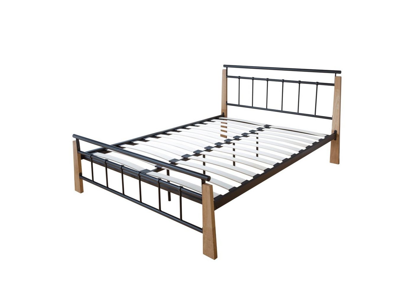 Homestyle4u Metallbett Bettgestell Doppelbett Bettrahmen Schwarz 140/160/180 x 200 von Homestyle4u