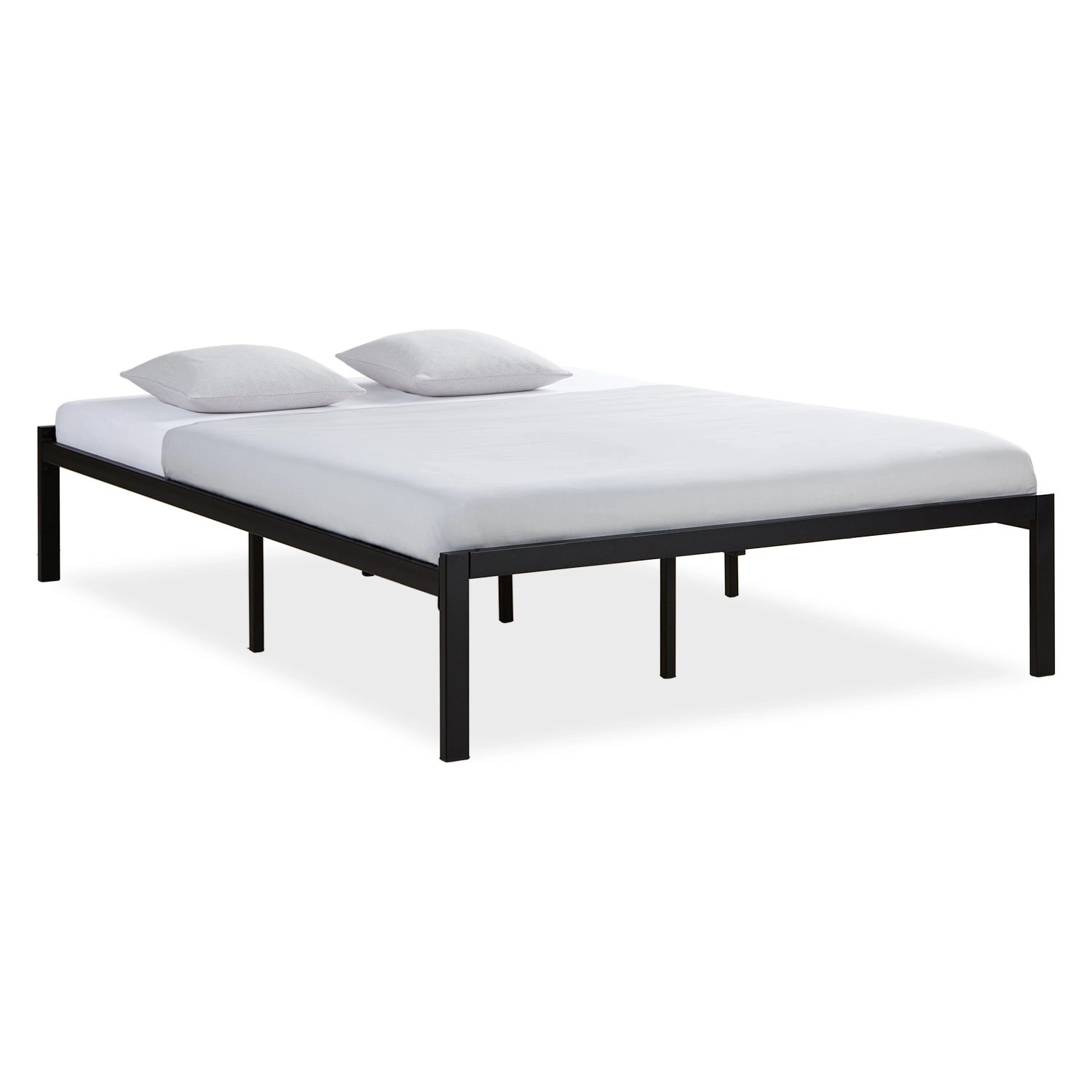 Homestyle4u Metallbett mit Matratze 140x200 cm Schwarz Doppelbett Futonbett Bett Homestyle4u Metallbett mit Matratze 140x200 cm Schwarz Doppelbett Futonbett Bett von Homestyle4u