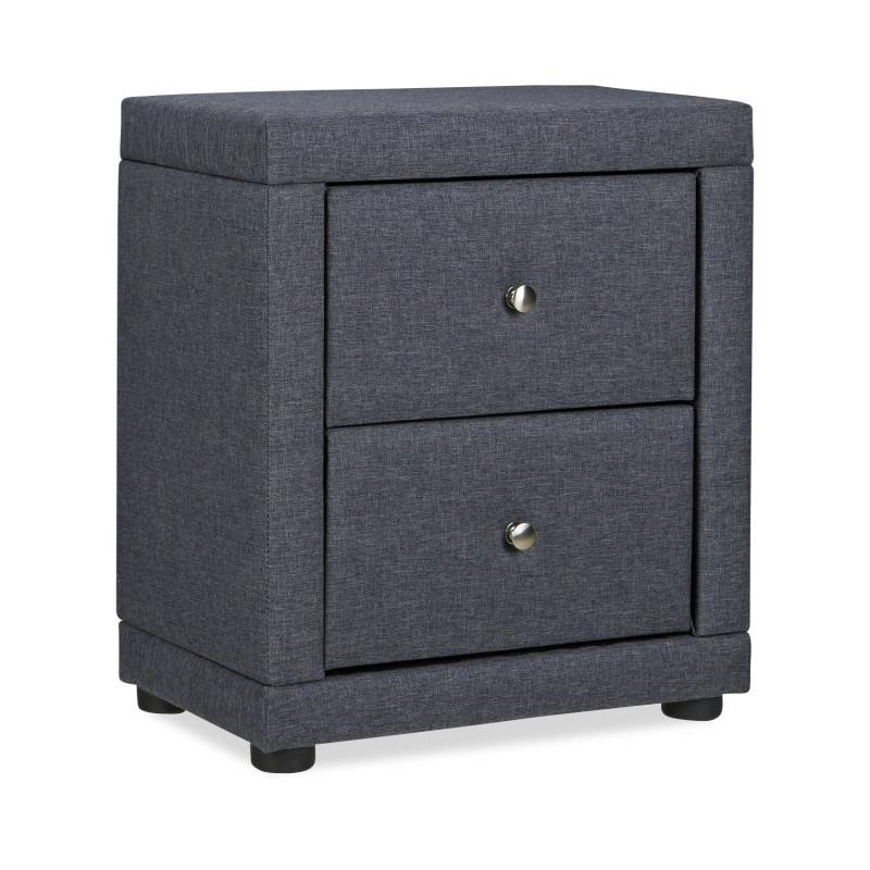Homestyle4u Nachtschrank 47x54x29 in Grau 2512 von Homestyle4u