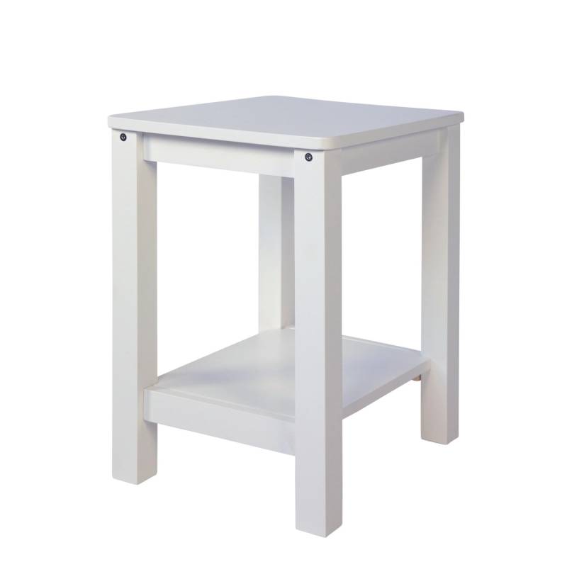 Homestyle4u Nachttisch 38x47x32 in Weiß 1827 von Homestyle4u