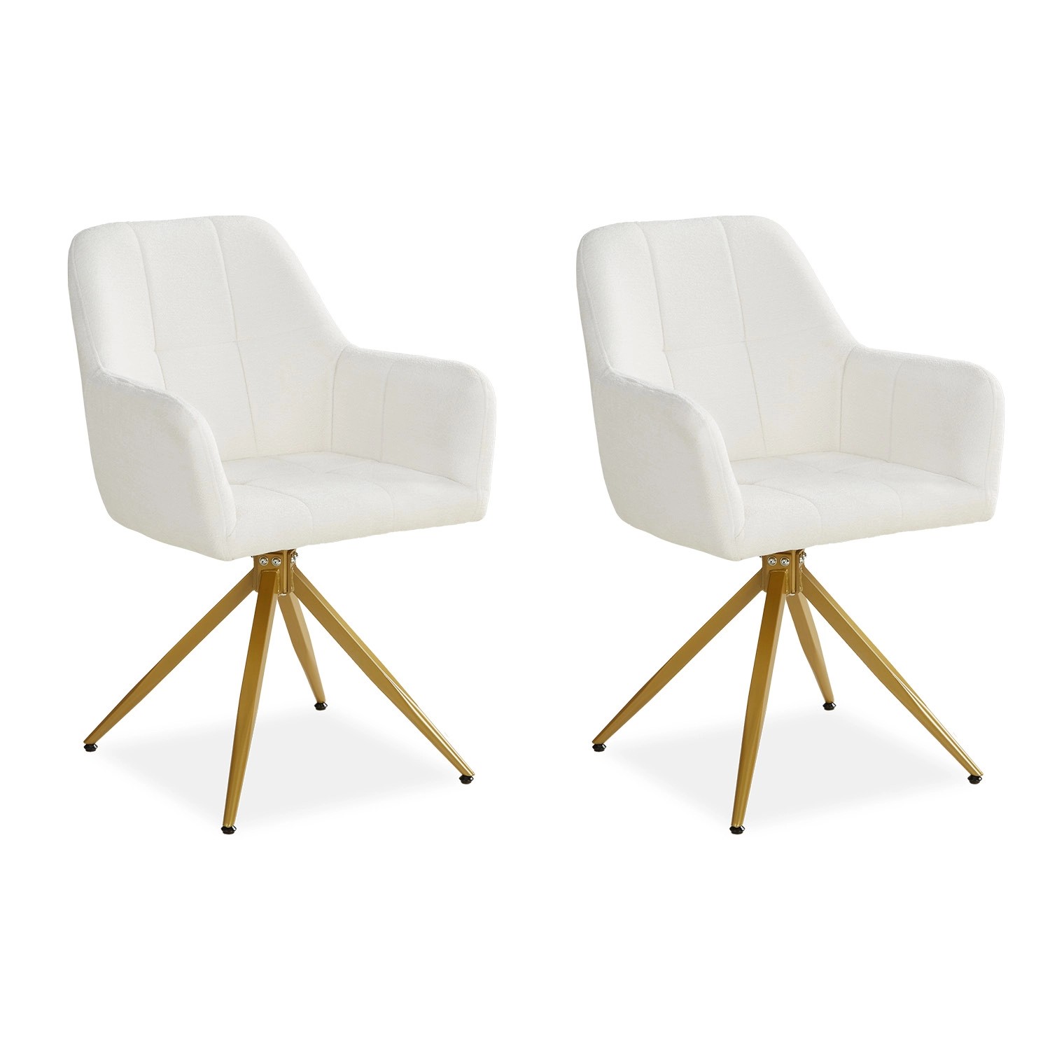 Homestyle4u Polsterstuhl Drehbar 2er Set in Beige 2730 Homestyle4u Polsterstuhl Drehbar 2er Set in Beige 2730 von Homestyle4u