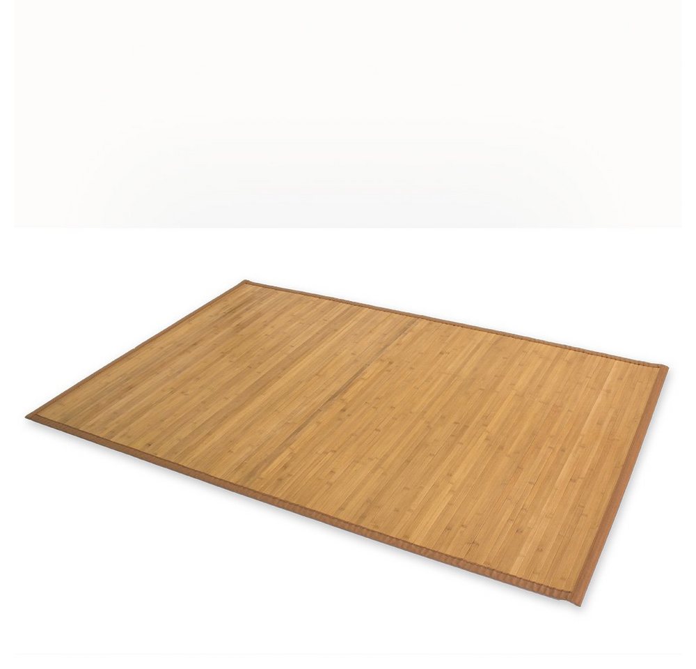 Homestyle4u Teppich Bambusteppich Matte Bambus Läufer Vorleger Küche eckig oder rund, Rechteckig von Homestyle4u