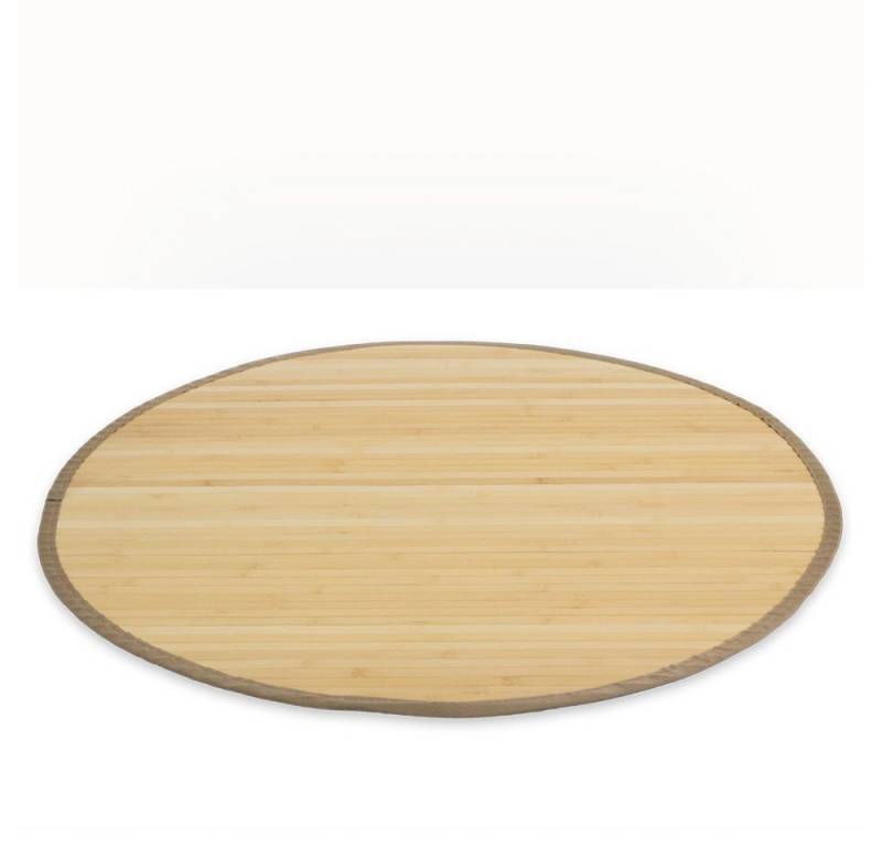 Homestyle4u Teppich Bambusteppich Matte Bambus Läufer Vorleger Küche eckig oder rund, Rund von Homestyle4u