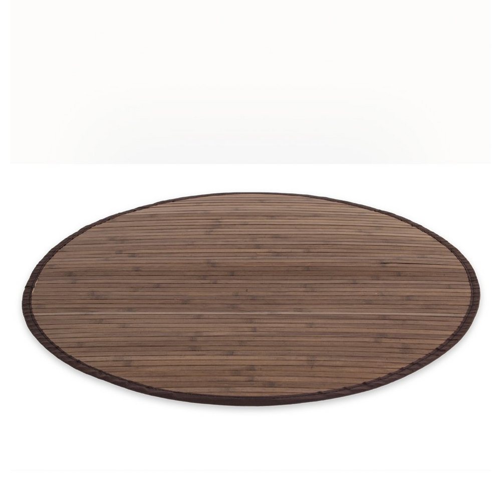 Homestyle4u Teppich Bambusteppich Matte Bambus Läufer Vorleger Küche eckig oder rund, Rund von Homestyle4u