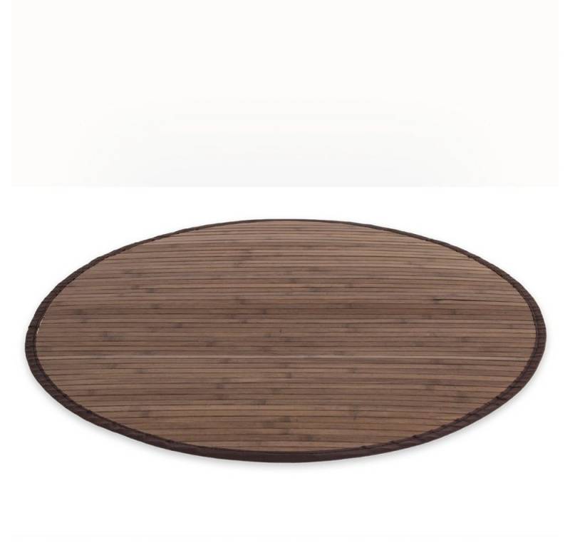 Homestyle4u Teppich Bambusteppich Matte Bambus Läufer Vorleger Küche eckig oder rund, Rund von Homestyle4u