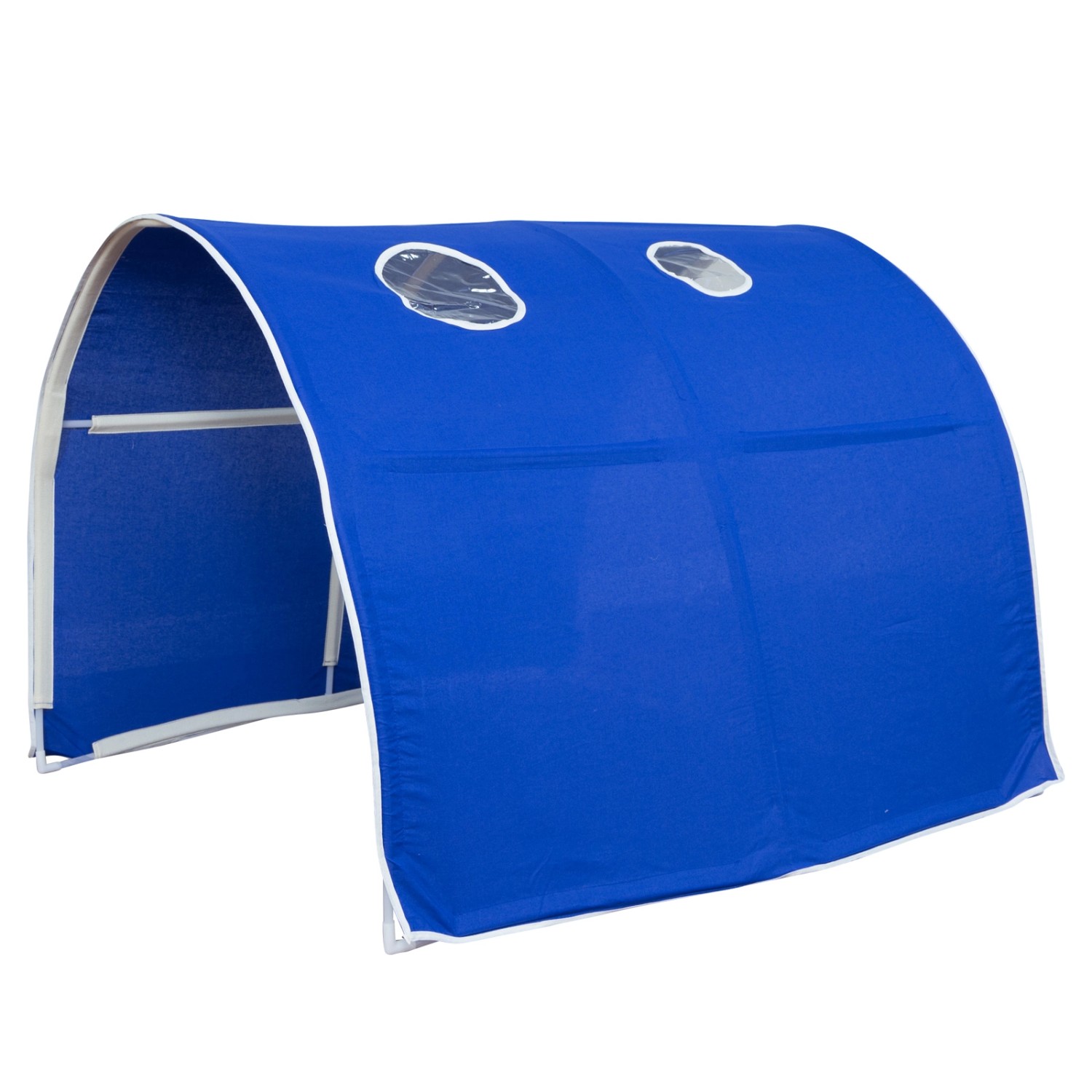 Homestyle4u Tunnel Bogen Zelt Bettzelt Blau für Hochbett von Homestyle4u
