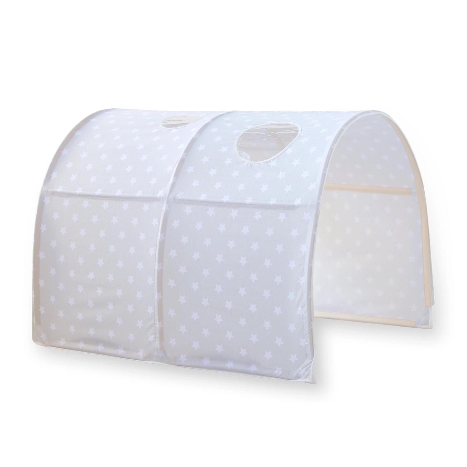 Homestyle4u Tunnel Bogen Zelt Bettzelt Grau für Hochbett Homestyle4u Tunnel Bogen Zelt Bettzelt Grau für Hochbett von Homestyle4u