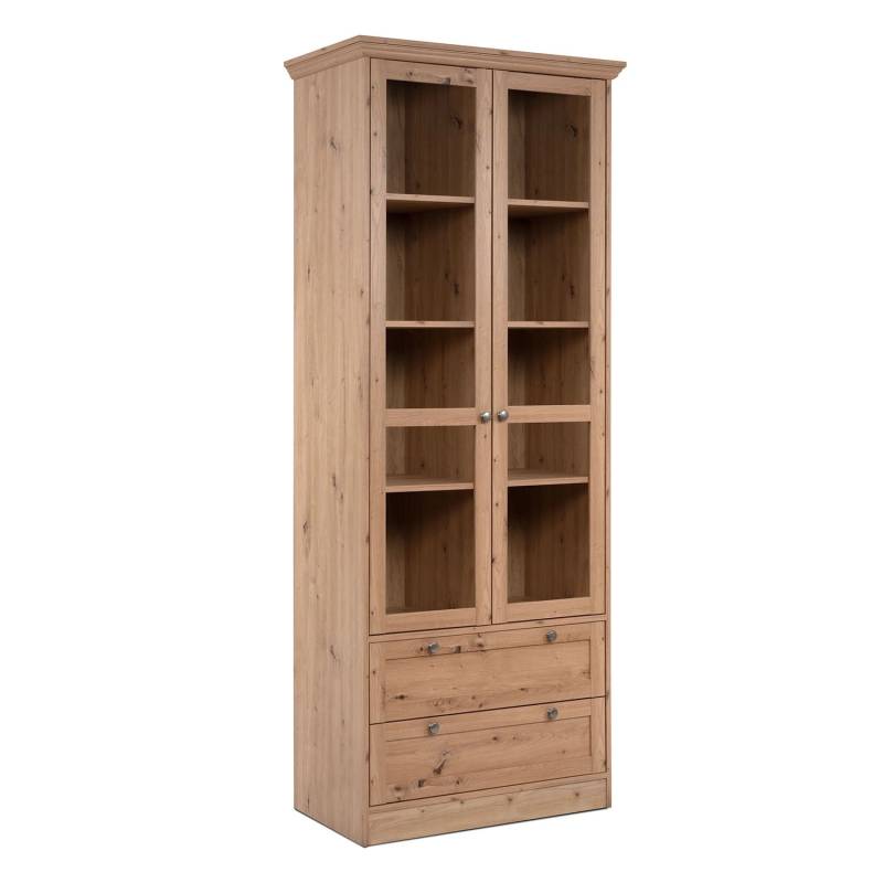 Homestyle4u Vitrine Holz Vitrinenschrank Braun Wohnzimmerschrank Kommode Homestyle4u Vitrine Holz Vitrinenschrank Braun Wohnzimmerschrank Kommode von Homestyle4u