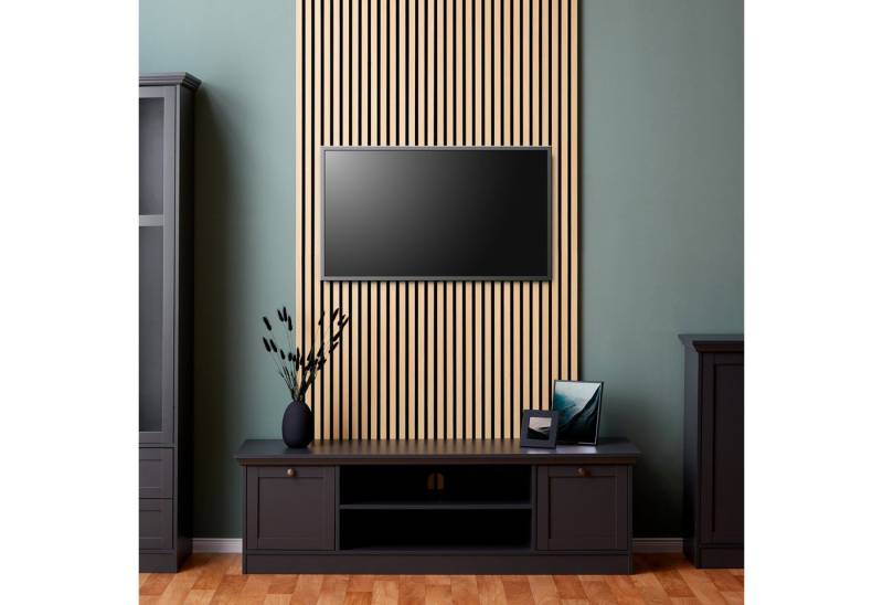 Homestyle4u Wandpaneel 60x120 60x60 1/2/4 Paneele Holz Akustikpaneel Braun Schallschutz Wand, (2-tlg) 2er Set 3D Akustik Paneel Wandpaneel in Eiche zum Kleben oder Bohren von Homestyle4u