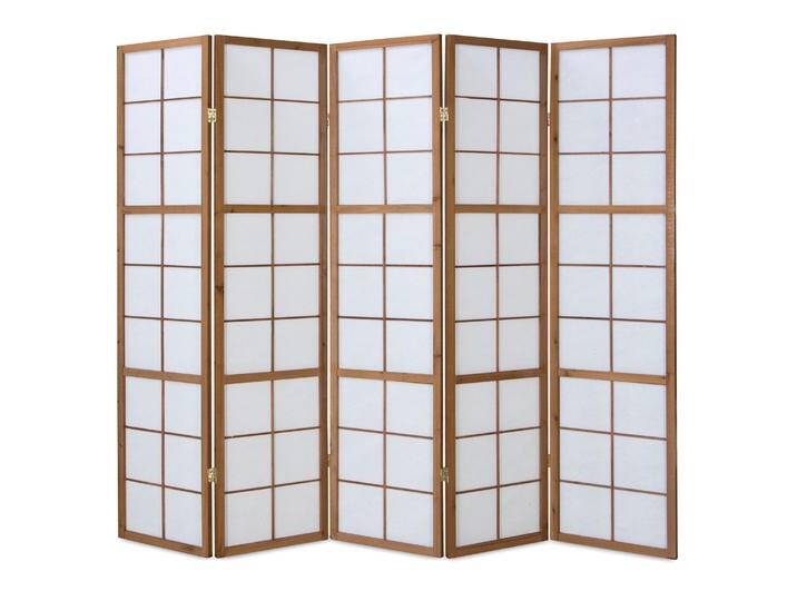 Paravent Raumteiler 3 4 5 oder 6 teilig Trennwand Shoji Faltbar Braun von Homestyle4u