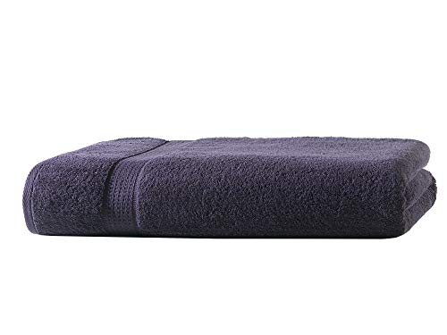 1x Badetuch | Schwarz | 100% Baumwolle Frottier | Oeko-TEX® Standard 100 | Premium Qualität 500 g/m² von Hometex Premium Textiles