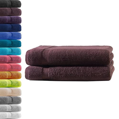 2X Duschtuch | Kaffeebraun | 100% Baumwolle Frottier | Oeko-TEX® Standard 100 | Premium Qualität 500 g/m² 2X Duschtuch | Kaffeebraun | 100% Baumwolle Frottier | Oeko-TEX® Standard 100 | Premium Qualität 500 g/m² von Hometex Premium Textiles