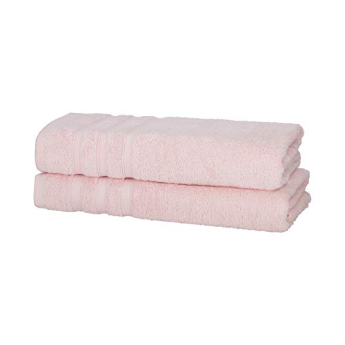 2er Duschtücher Rosé | 50% Bambus & 50% Baumwolle | ÖKO-TEX Standard Zertifiziert | Nachhaltige Premium Qualität 450 g/m² von Hometex Premium Textiles