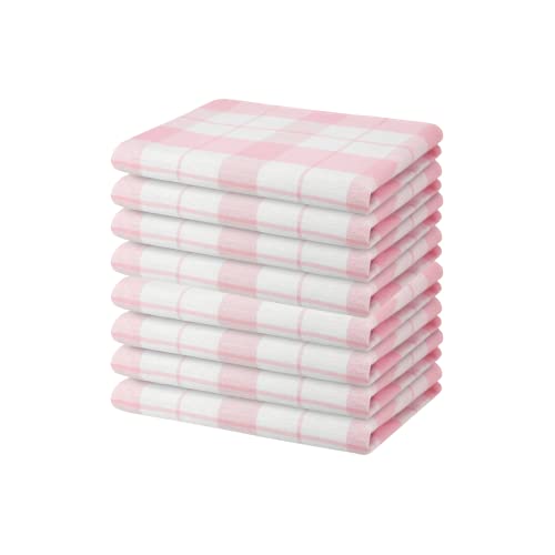 Hometex Premium Textiles 8er Set Geschirrtücher Grubentücher | Oeko-TEX®Standard 100 - aus 100% Baumwolle | Extra saugfähig und schnell trocknend | 50 x 70 cm Rosé von Hometex Premium Textiles