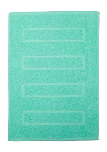 Hometex Premium Textiles Badvorleger Badematte 50x70 cm | Mint | 100% Baumwolle Frottier | ÖKO-TEX Standard - Made IN EU | Extra Dicke Qualität 700 g/m² von Hometex Premium Textiles