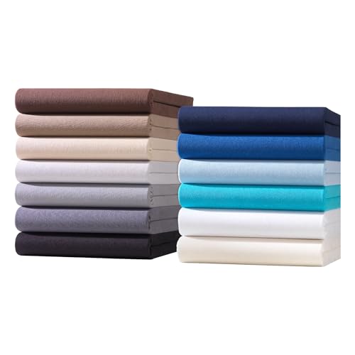 Exclusive Boxspringbett Spannbettlaken | Spannbetttuch Wasser- und Boxspringbetten | 160 g/m² | ÖKO-TEX Standard | (140/160 x 200-220 cm | Steghöhe bis zu 40 cm, Silber) von Hometex Premium Textiles