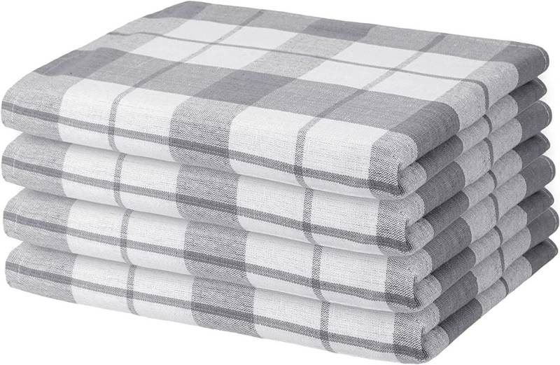 Hometex Premium Textiles Geschirrtuch 4er Set Geschirrtücher Grubentücher, Aus 100% Baumwolle, 50 x 70 cm, Extra saugfähig und schnell trocknend von Hometex Premium Textiles