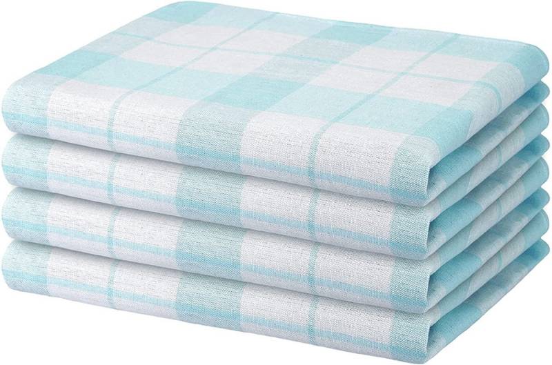 Hometex Premium Textiles Geschirrtuch 4er Set Geschirrtücher Grubentücher, Aus 100% Baumwolle, 50 x 70 cm, Extra saugfähig und schnell trocknend von Hometex Premium Textiles