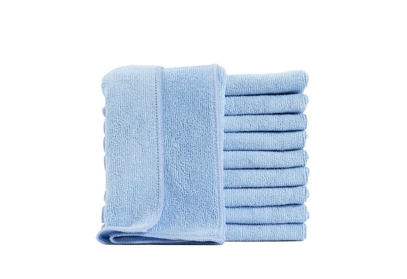 Hometex Premium Textiles Geschirrtuch Mikrofaser Putztuch, Staubtuch Reinigungstuch 40 x 40 cm, (10-tlg), Ideal für Autopflege, Küche und Barista von Hometex Premium Textiles