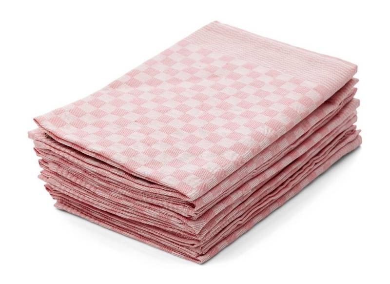 Hometex Premium Textiles Geschirrtuch Trockentuch, Profi-Küchentücher , (10er Set Geschirrtuch Grubentuch, 100% Baumwolle Zwirn, Sehr saugfähig - Premium Qualität) von Hometex Premium Textiles