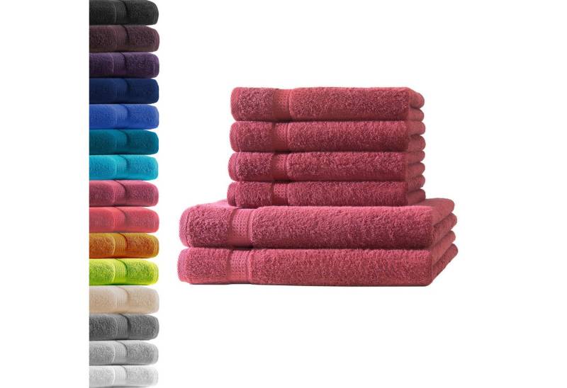 Hometex Premium Textiles Handtuch in Premium Qualität 500 g/m², Feinster Frottier-Stoff 100% Baumwolle, 2x Duschtuch + 4x Handtuch, weich, saugfähig, extra schwer & flauschig - TEST BILD TOP MARKE 2025 von Hometex Premium Textiles