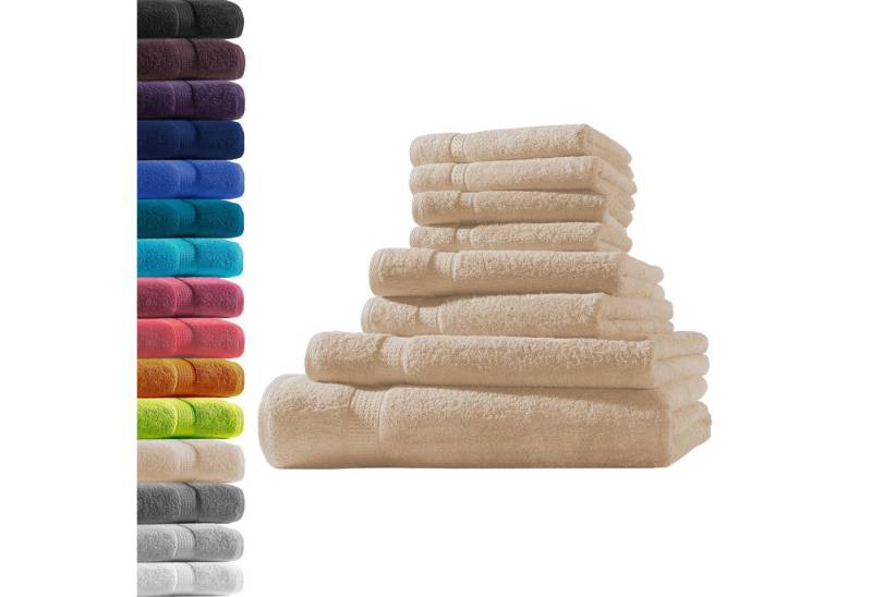 Hometex Premium Textiles Handtuch in Premium Qualität 500 g/m², Feinster Frottier-Stoff 100% Baumwolle, 1x Badetuch + 1 Duschtuch + 2 Handtuch + 4 Gästetuch, weich, saugfähig, extra schwer & flauschig - TEST BILD TOP MARKE 2025 von Hometex Premium Textiles