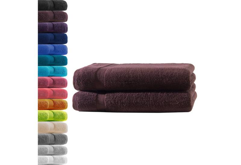 Hometex Premium Textiles Handtuch in Premium Qualität 500 g/m², Feinster Frottier-Stoff 100% Baumwolle, 2x Duschtuch, weich, saugfähig, extra schwer & flauschig - TEST BILD TOP MARKE 2025 von Hometex Premium Textiles