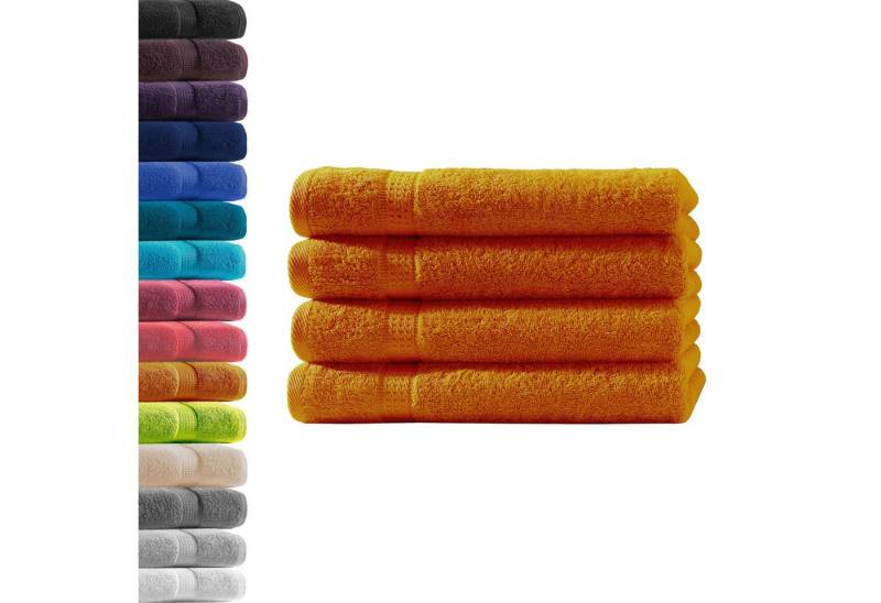 Hometex Premium Textiles Handtuch in Premium Qualität 500 g/m², Feinster Frottier-Stoff 100% Baumwolle, 4x Handtuch, weich, saugfähig, extra schwer & flauschig - TEST BILD TOP MARKE 2025 von Hometex Premium Textiles