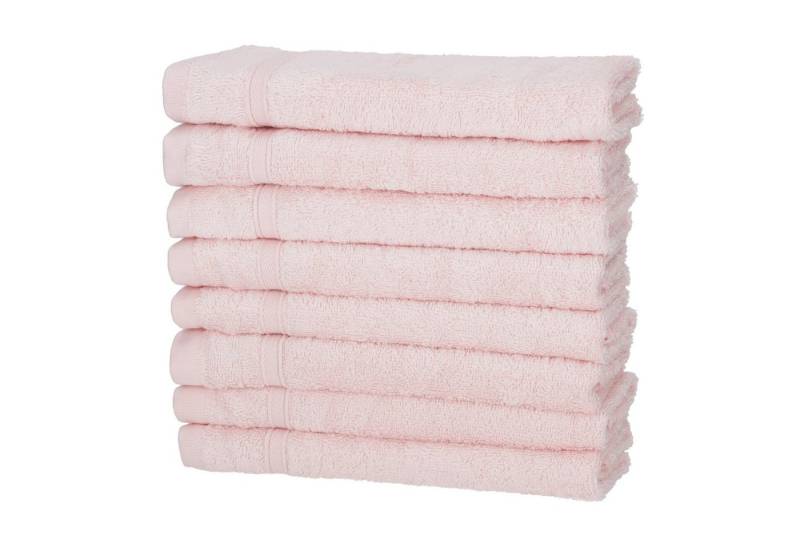 Hometex Premium Textiles Handtuch in nachhaltiger Premium Qualität 450 g/m², 8er Gästetücher, Kuschelig weich und sehr saugfähig, Extra flauschige Hotel-Qualität von Hometex Premium Textiles