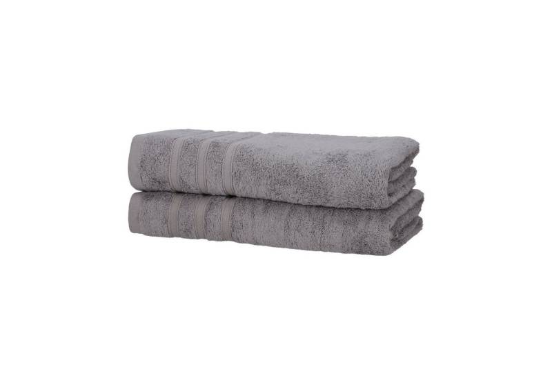Hometex Premium Textiles Handtuch in nachhaltiger Premium Qualität 450 g/m², 2er Duschtücher, Kuschelig weich und sehr saugfähig, Extra flauschige Hotel-Qualität von Hometex Premium Textiles