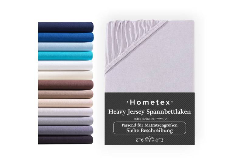 Hometex Premium Textiles Spannbettlaken Exclusive Split Topper-Spannbettlaken, Jersey, Gummizug: rundum, 100% Baumwolle Premium Qualität 160 g/m² von Hometex Premium Textiles