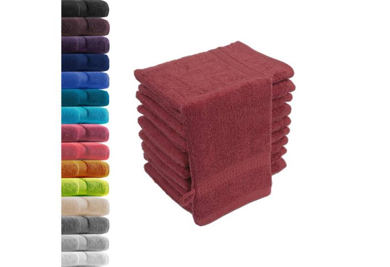Hometex Premium Textiles Waschhandschuh in Premium Qualität 500 g/m², Feinster Frottier-Stoff 100% Baumwolle, (10er Set), weich, saugfähig, extra schwer & flauschig - TEST BILD TOP MARKE 2025 von Hometex Premium Textiles