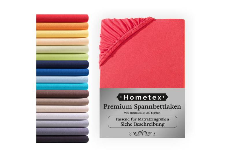 Hometex Premium Textiles Spannbettlaken Premium Boxspringbett Spannbetttuch 190g/m2, Gummizug: Rundumgummizug, ideal für Wasserbett und Boxspringbett, Extra dicker Stoff von Hometex Premium Textiles