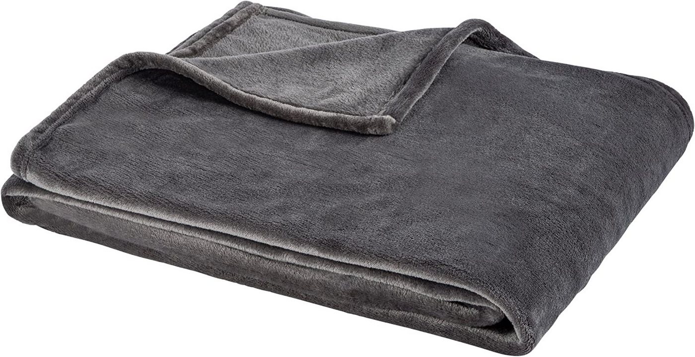 Tagesdecke Cashmere Touch Kuscheldecke, Hochflor-Flausch Sofadecke, Hometex Premium Textiles, Allergiker geeignet, sanft & weich auf der Haut, Hochflor-Flausch von Hometex Premium Textiles