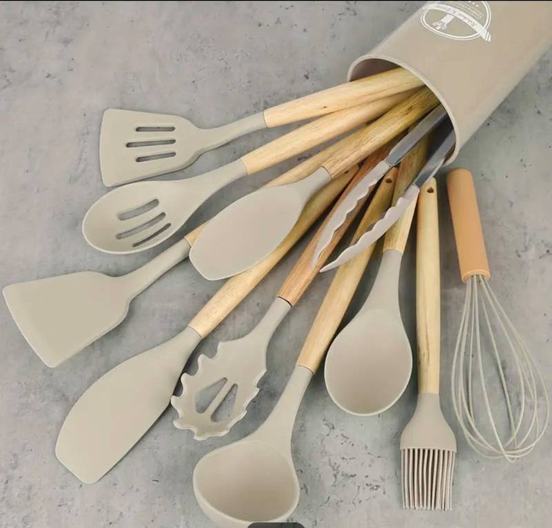 Homevibes Kochbesteck-Set Silikon-Utensilien-Set 12 Stück/Set (12-tlg) von Homevibes
