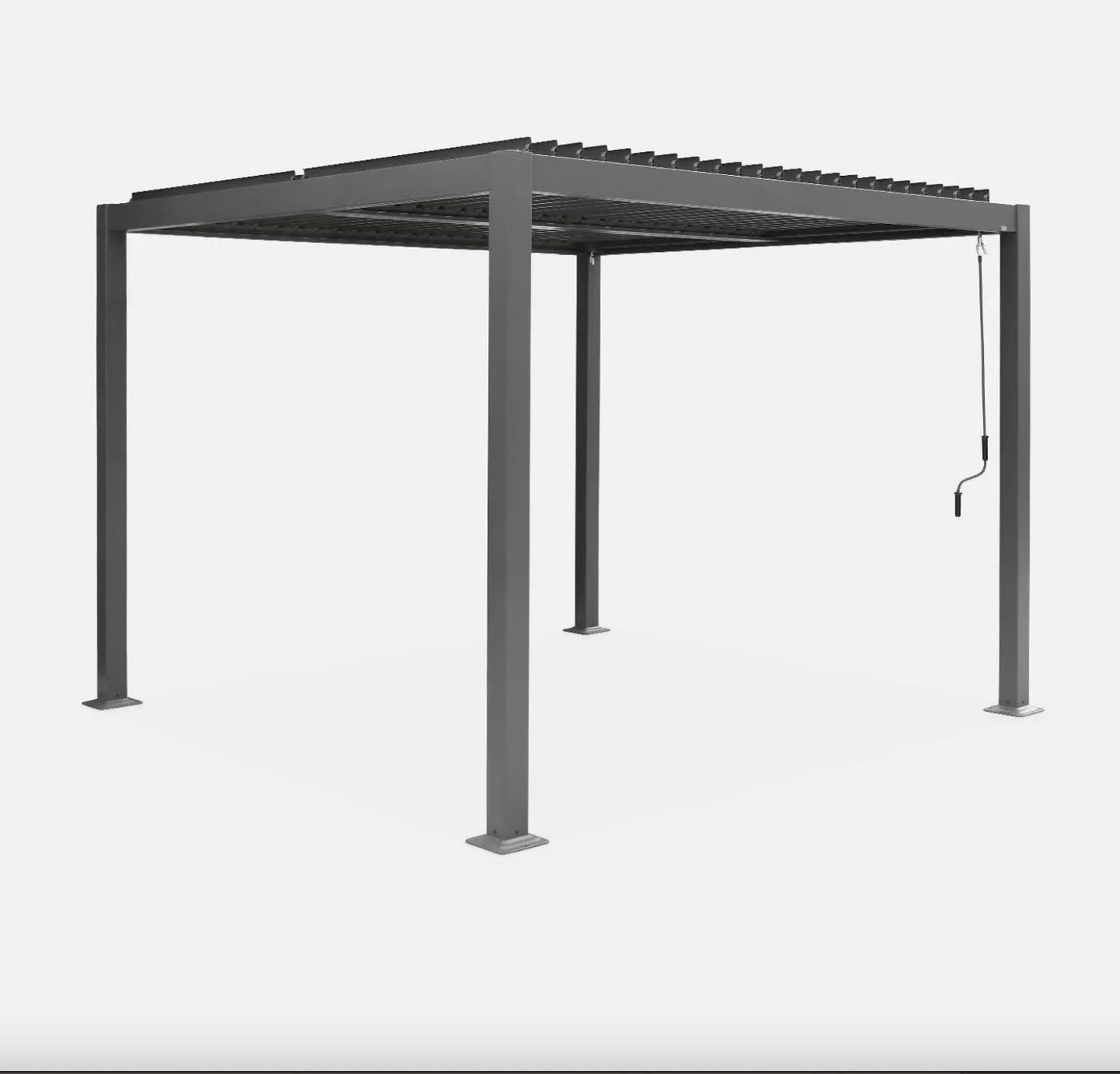 Homevibes Pergola Pergola mit Lamellendach, Aluminium und Stahl 3 x 3 m von Homevibes