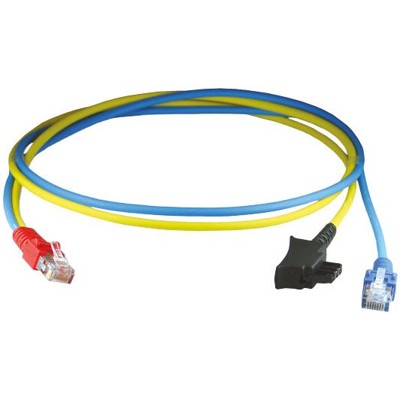 Y-Kabel Cat5E 1m ge S/FTP RJ45 TAE cross hfr halogenfrei AWG20 von Homeway