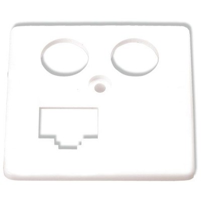 Zentralplatte Mod-Jack 4f ws glz Schraubbef Zentralplatte Mod-Jack 4f ws glz Schraubbef von Homeway