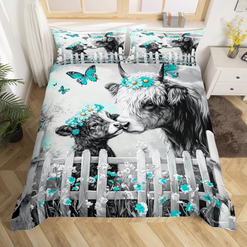 Bull Rind Bettwäsche Vintage Landschaft Holz Brett Bettbezug 155x220cm für Mädchen Jungen Bauernhaus Land Schmetterling Daisy Floral Bettwäscheset Bauernhof Tiere Ombre Ölgemälde bettset 1 Kissenbezug Bull Rind Bettwäsche Vintage Landschaft Holz Brett Bettbezug 155x220cm für Mädchen Jungen Bauernhaus Land Schmetterling Daisy Floral Bettwäscheset Bauernhof Tiere Ombre Ölgemälde bettset 1 Kissenbezug von Homewish